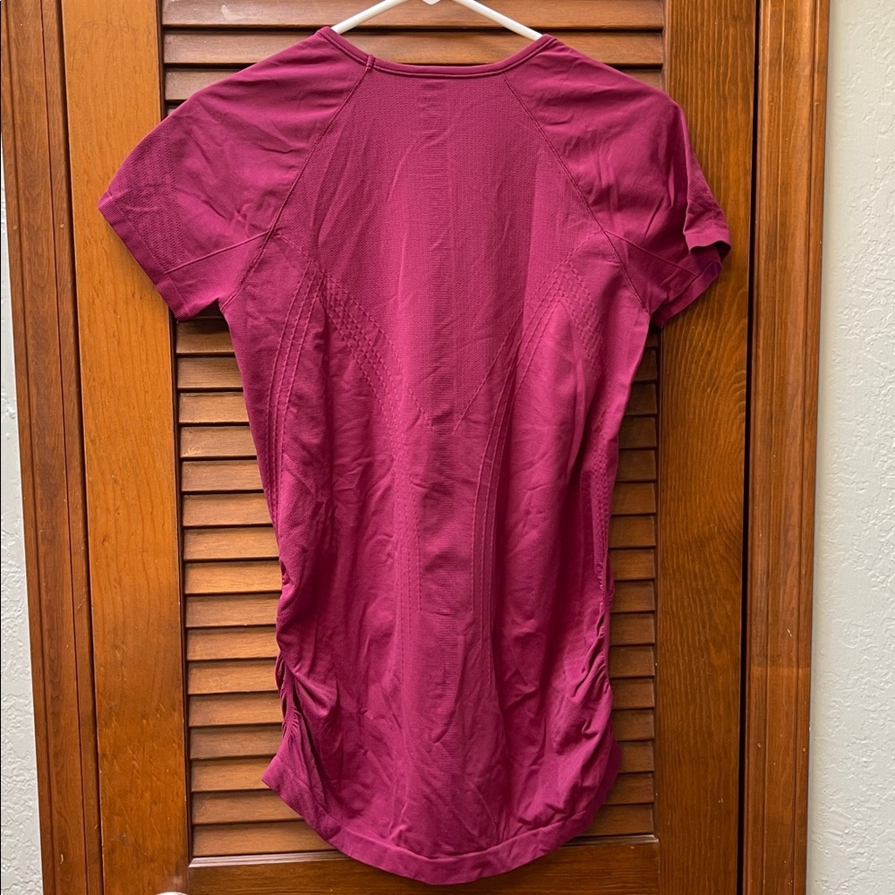 Athleta Women's Ruched Short Sleeve Top XL - Picture 6 of 6